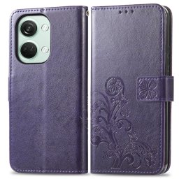 ART FLOWER S pénztárca tok One Plus Nord 3 5G lila telefonhoz