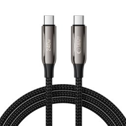 TECH-PROTECT UB10T ULTRABOOST Kábel Type-C 240W 2 méter fekete