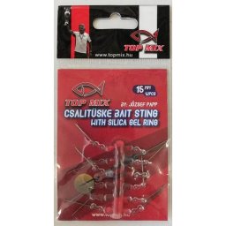 TOP MIX Csalitüske szilikon hajszál előkén, 15mm (TM772)