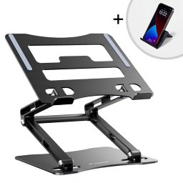 WOZINSKY WRS-CPY75DSB Laptop állvány + mobiltelefon állvány BLACK
