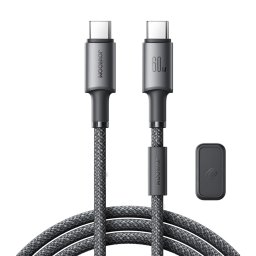 JOYROOM S-A50 Kábel mágneses rendezővel USB C típusú 60W 1,2 méter szürke
