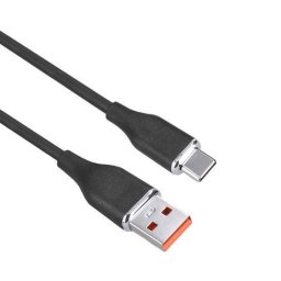 Solight USB-C kábel, USB 2.0 A csatlakozó - USB-C 3.1 csatlakozó, szilikon, 2m