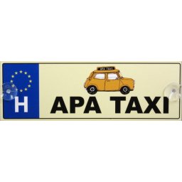 Tréfás Rendszámtábla Apa taxi 05096