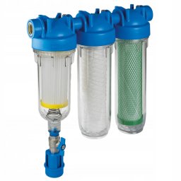 Hydra 7" Rainmaster TRIO RSH + FA + CB/EC csatlakozás 1" öntisztító esővíz- és kútvízszűrő egység