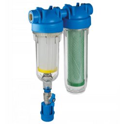 Hydra 7" Rainmaster DUO RSH + CB/EC csatlakozó 1" öntisztító vízszűrő egység esővízhez és kútvízhez