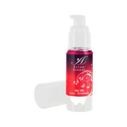 Extase Sensuel - melegítő masszázsolaj - eper (30ml)
