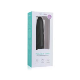 EasyToys Power Vibe - csavart szilikon rúdvibrátor (fekete)