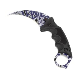 KARAMBIT CS:GO 19,5 cm, mintázat:Cápa, összecsukható kés