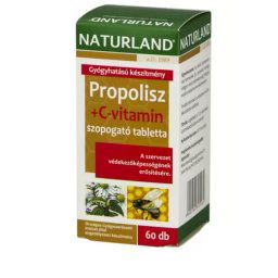 Naturland Propolisz + C-vitamin tabletta, 60 db