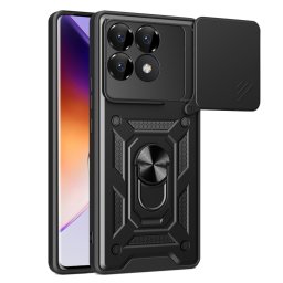 RING KAMERA Borító tartóval Xiaomi Poco F6-hoz Pro fekete