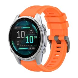 SILICONE Cserélhető szíj Garmin Fenix 8 43mm narancshoz