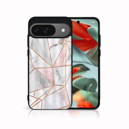 PROTEMIO MY ART Védőburkolat a Google Pixel 9-hez PINK MARBLE (143)