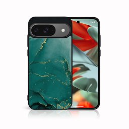 PROTEMIO MY ART Védőburkolat a Google Pixel 9-hez GREEN MARBLE (145)