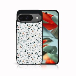 PROTEMIO MY ART Védőburkolat a Google Pixel 9-hez GREY TERRAZZO (163)