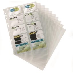 DURABLE Névjegytartó betét, 10 db-os, DURABLE