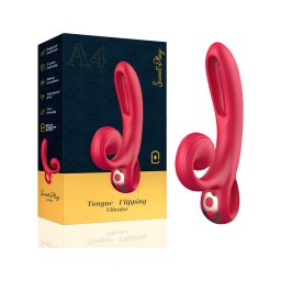 Erospace Sweet Play - csiklókaros vibrátor (piros)