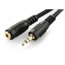 3.5 mm jack audio hosszabbító kábel 5m fekete Gembird (CCA-421S-5M)