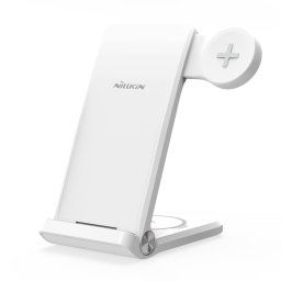 Nillkin PowerTrio 3in1 vezeték nélküli töltő a Samsung Watch-hoz Fehér