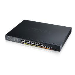 Zyxel XMG1930-30HP, 24 portos 2.5GbE Smart Managed Layer 2 PoE 700W 22xPoE /8xPoE kapcsoló 4 10GbE és 2 SFP Uplinkkel