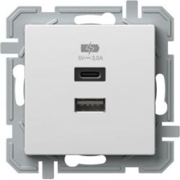 LOGIQ Dupla USB töltő, A+C, 3A Fehér