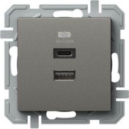LOGIQ Dupla USB töltő, A+C, 3A Titán