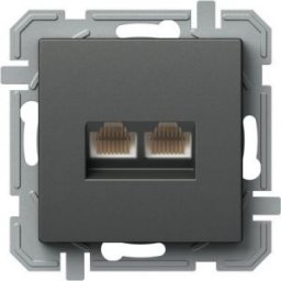 LOGIQ Kettős adatcsatlakozó Rj45 Cat5e Antracit