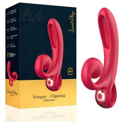 Erospace Sweet Play - csiklókaros vibrátor (piros)