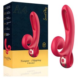 Erospace Sweet Play - csiklókaros vibrátor (piros)