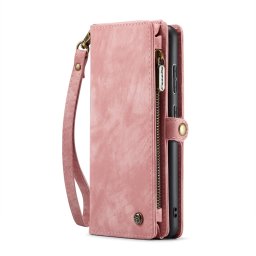 WALLET Védőhuzat pénztárcával 2 az 1-ben Samsung-hoz Galaxy A55 5G rózsaszín