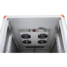Legrand Rackszekrény ventilátor 19"- 4 ventilátor,termosztát, 320m3/óra,Fekete (19" álló Evoline/Estap rackszekrényhez)