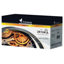 VICTORIA TECHNOLOGY Q2612A Lézertoner LaserJet 1010, 1012, 1015 nyomtatókhoz, VICTORIA TECHNOLOGY 12A, fekete, 2x4k