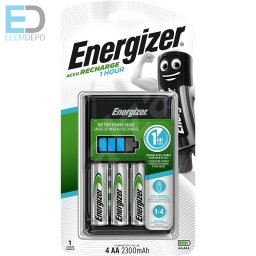ENERGIZER 1 HOUR 1 órás akkutöltõ ( +4 x AA 2.300mAh ) World's No.1