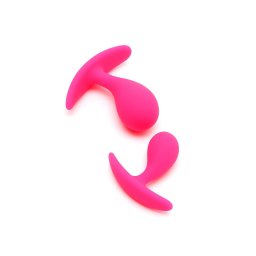 Rimba Copenhagen - butt plug szett (pink, 2 db)