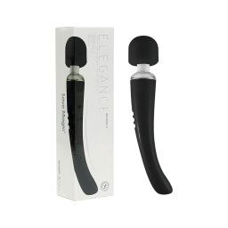 Love Magic Elegance Wand - akkus, masszírozó vibrátor (fekete)