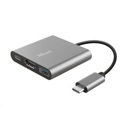 TRUST DALYX adapter, 3 az 1-ben, USB-C