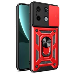 RING KAMERA Borító tartóval Xiaomi Redmi Note 13 Pro 5G piros