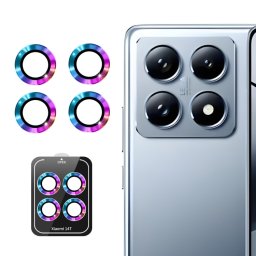 ENKAY ALU Fényképezőgép üveg Xiaomi 14T SZÍNES