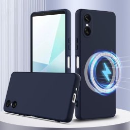 RUBBER MAGSAFE Szilikon borítás Sony Xperia 10 VI NAVY BLUE-hoz