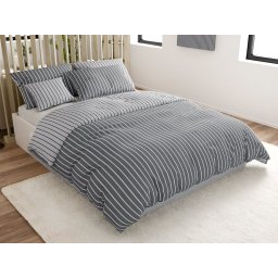 Renforcé pamut ágyneműhuzat CAPRIVI szürke gombokkal Ágyneműhuzat mérete: 70 x 90 cm | 140 x 220 cm