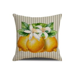 Párnahuzat LEMON BLOOM 45x45 cm, bézs