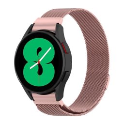 MILANESE fém szíj Samsung Galaxy Watch 5 (40mm / 44mm) 5 Pro 45mm rózsaszín