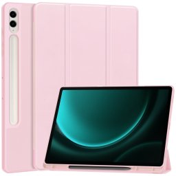 LEATHER Flip borítás Samsung Galaxy Tab S9 FE+ rózsaszín