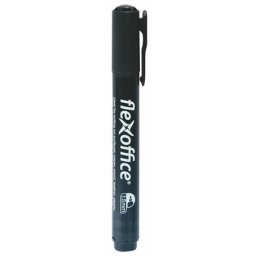 FLEXOFFICE Alkoholos marker, 1,5 mm, kúpos, FLEXOFFICE "PM03", fekete