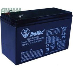 DIAMEC 12V 7Ah akkumulátor DM12-7