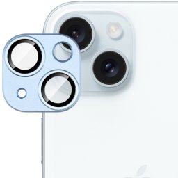 IMAK FULL METAL COVER Kameraüveg Apple iPhone 15 / 15 Plus kék