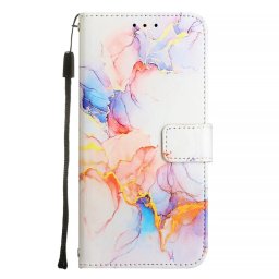 ART MARBLE Pénztárcahuzat a Honor 200 Lite számára WHITE NARANCS