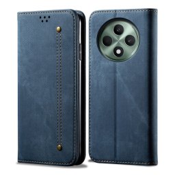 DENIM Pénztárcahuzat Oppo Reno12 FS-hez 5G kék