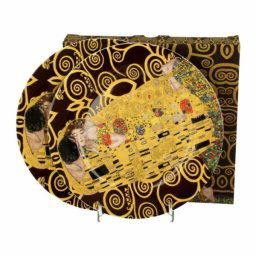 Klimt porcelán desszertes tányér készlet - 2 darabos - The Kiss/Életfa