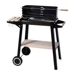 Mobil grill BBQ 83 x 45 cm lerakóasztallal