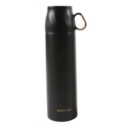 Altom rozsdamentes fém termosz csésze alakú fedéllel - 500 ml - fekete/arany